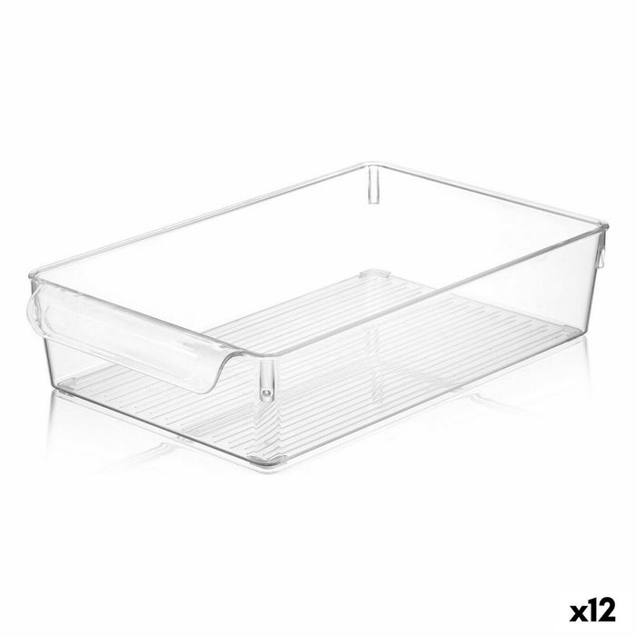 Transparent Quttin Multipurpose Box 20 x 32.5 x 7 cm (12 Units)