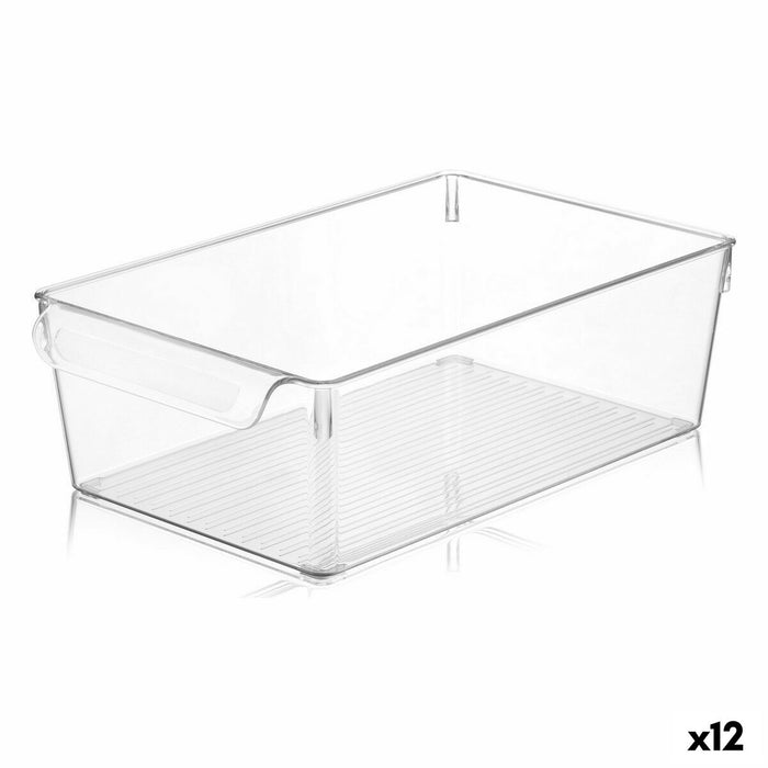 Transparent Quttin Multipurpose Box 20 x 32.5 x 10 cm (12 Units)