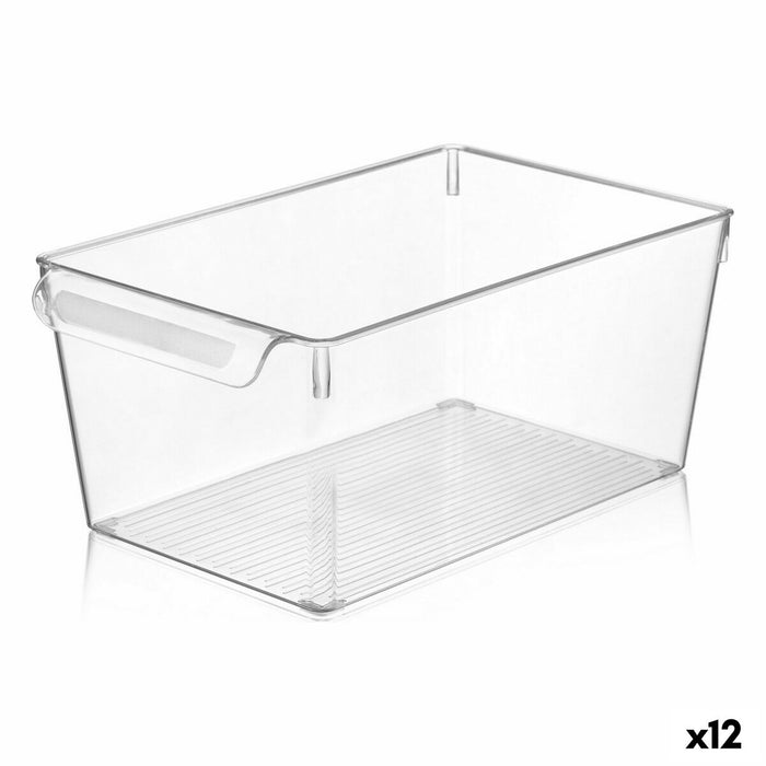 Transparent Quttin Multipurpose Box 20 x 32.5 x 14 cm (12 Units)