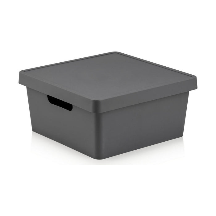 Confortime Square Storage Box with Lid 10 L