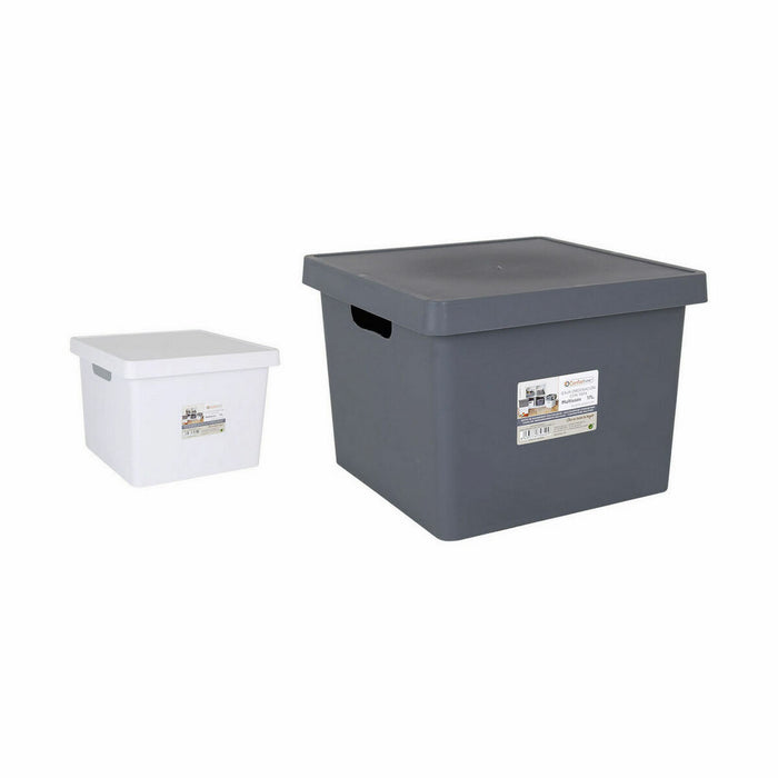 Confortime 17 L Square Storage Box with Lid (6 Units)