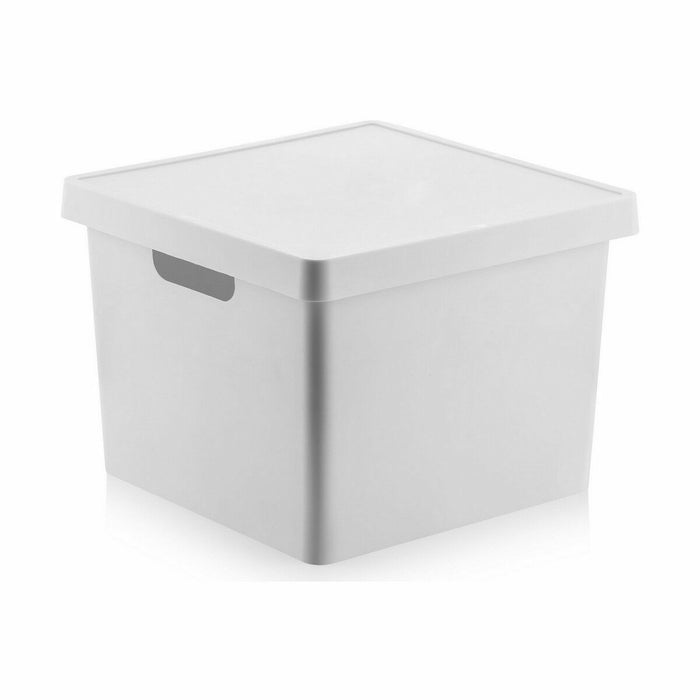 Confortime 17 L Square Storage Box with Lid (6 Units)