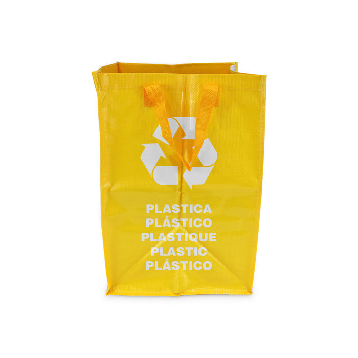 Confortime Yellow Recycling Bag 31.5 x 44 x 32 cm Raffia