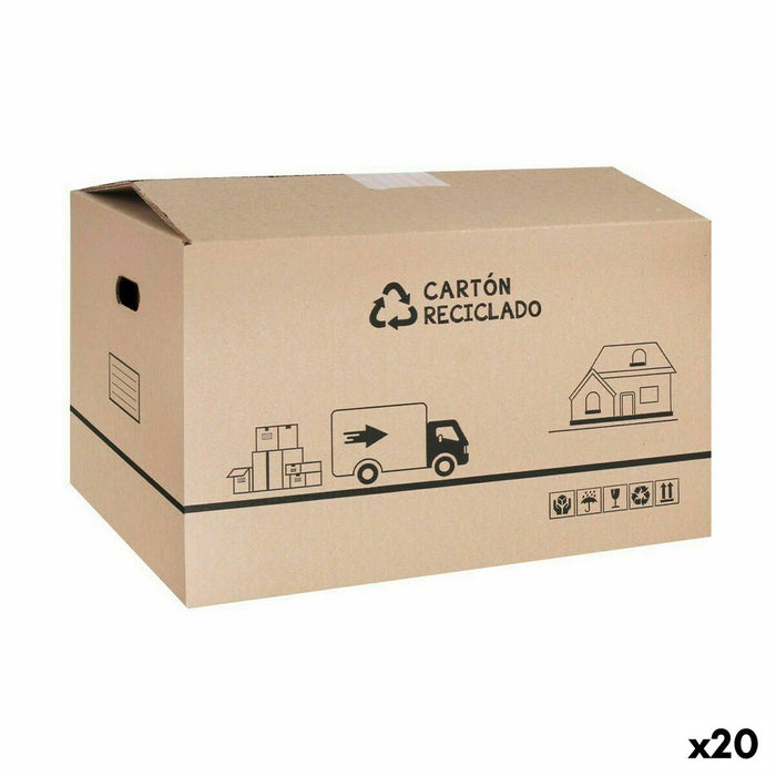 Confortime cardboard moving box 65 x 40 x 40 cm Brown (20 units)