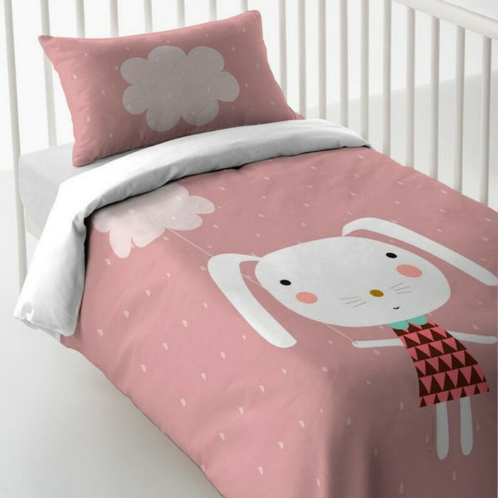 Haciendo el Indio Rabbit and Cloud Duvet Cover for Crib