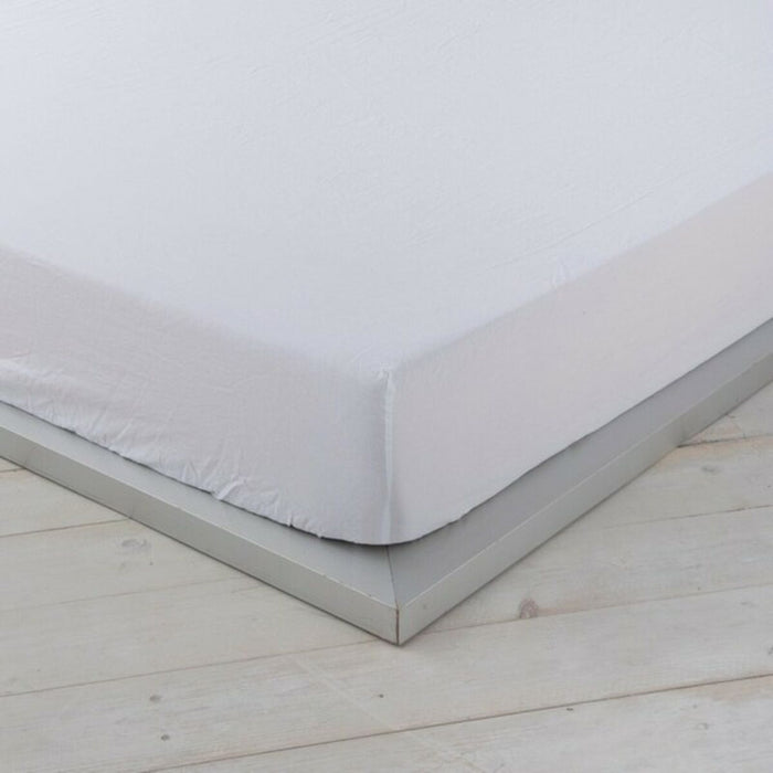 Naturals White Fitted Sheet