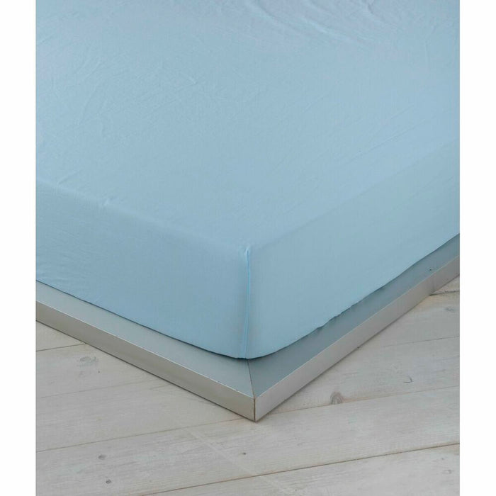 Naturals Blue Fitted Sheet 140 x 190/200 cm