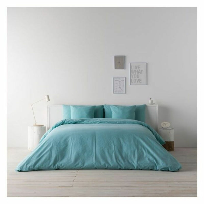 Naturals Green Linen Duvet Cover