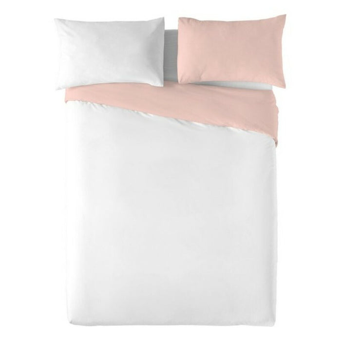 Naturals Duvet Cover White Pink