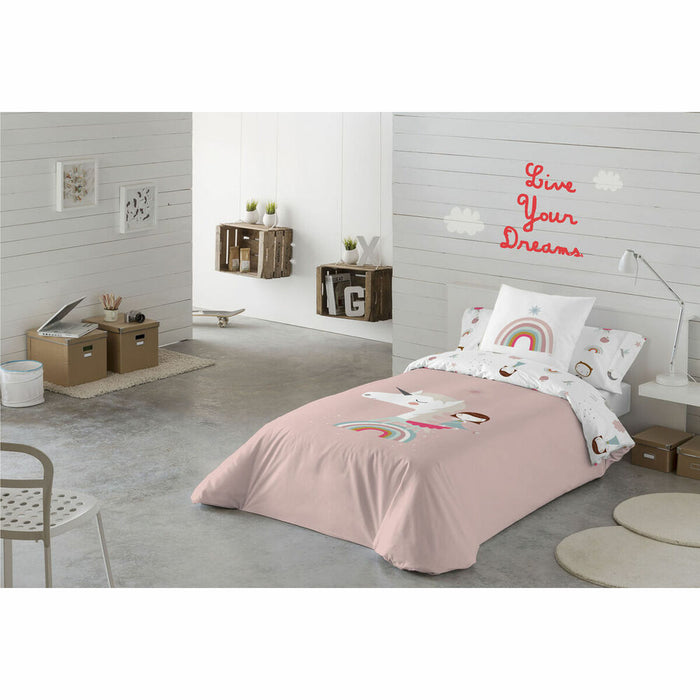 Pink Unicorn Indian Making Duvet Cover