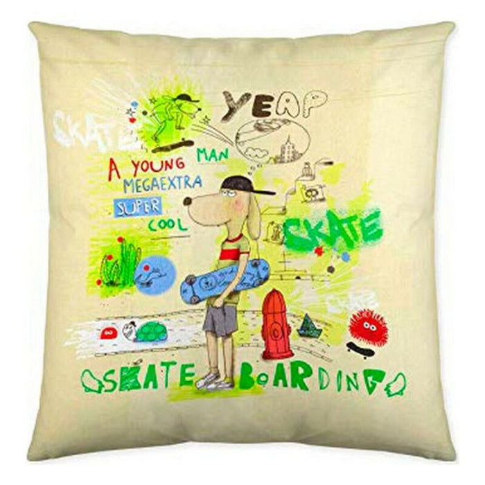 Cool Kids Skate Boarding Cushion Cover (50 x 50 cm)