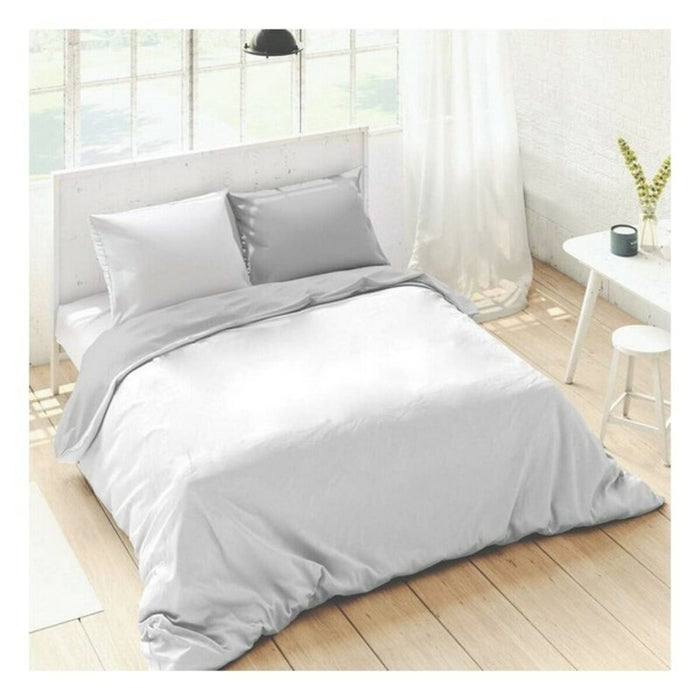 Naturals Duvet Cover White Gray