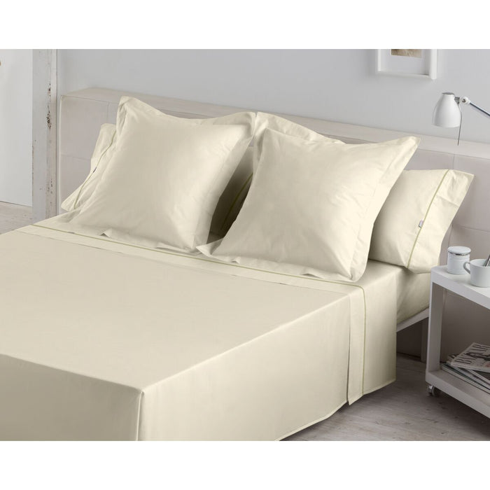 Juego de Sábanas Alexandra House Living Crema Cama de 200 4 Piezas