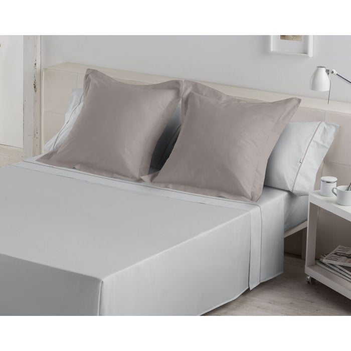 Juego de Sábanas Alexandra House Living Gris Perla Cama de 180 4 Piezas