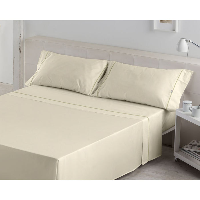 Juego de Sábanas Alexandra House Living Crema Cama de 180 4 Piezas