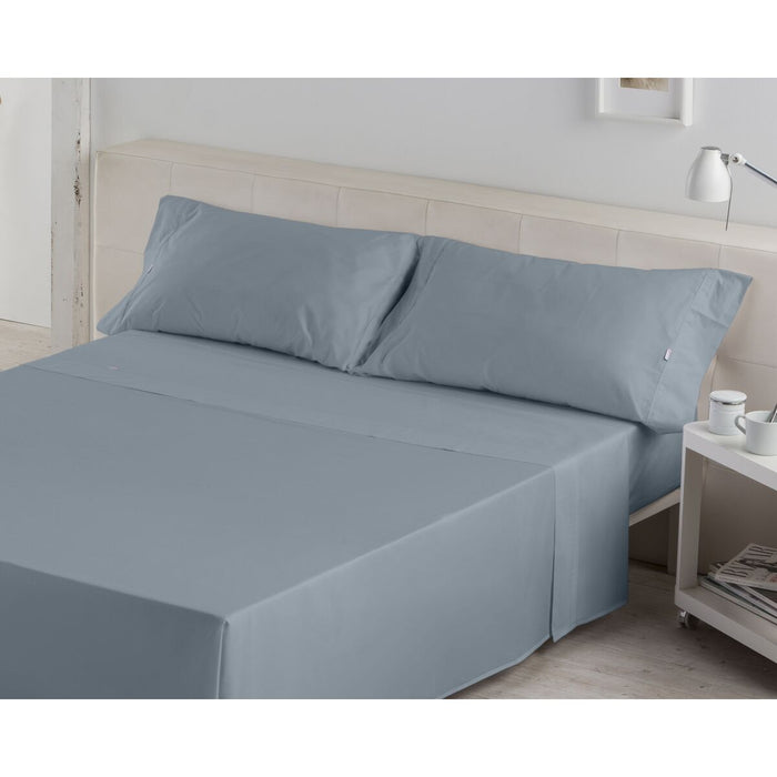 Juego de Sábanas Alexandra House Living Acero Cama de 160 4 Piezas