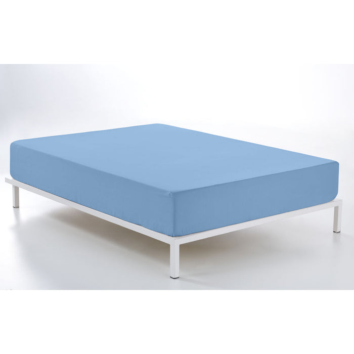 Alexandra House Living Fitted Sheet Light Blue 90 x 190/200 cm