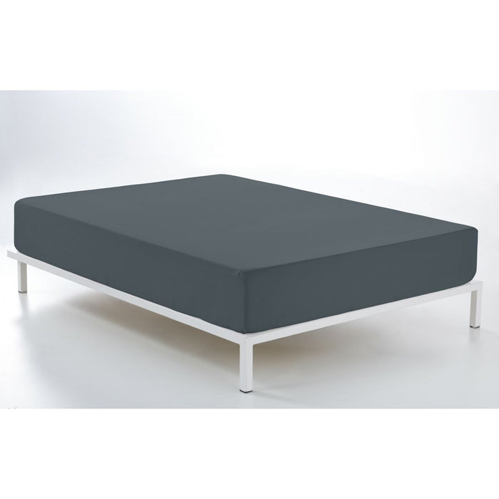 Sábana Bajera Ajustable Alexandra House Living Gris 160 x 190/200 cm