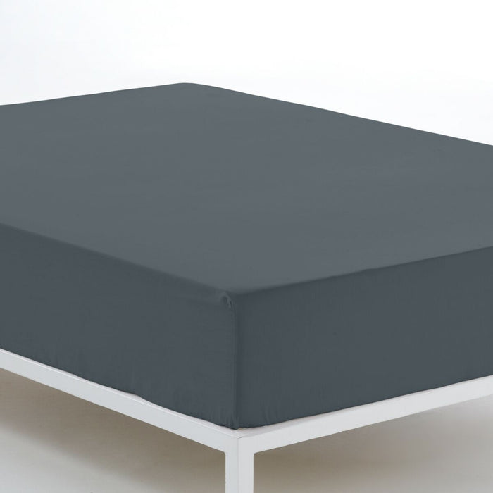 Sábana Bajera Ajustable Alexandra House Living Gris 160 x 190/200 cm