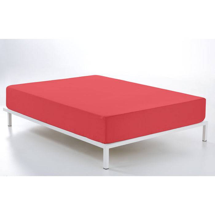 Alexandra House Living Fitted Sheet Red 90 x 190/200 cm