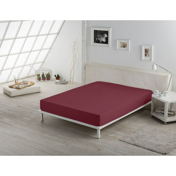 Alexandra House Living Maroon Fitted Sheet 160 x 200 cm