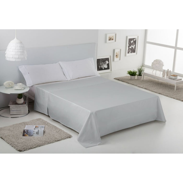 Alexandra House Living Pearl Grey Top Sheet 260 x 270 cm