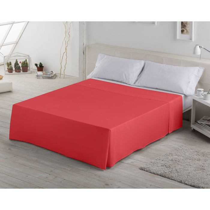 Sábana Encimera Alexandra House Living Rojo 260 x 270 cm