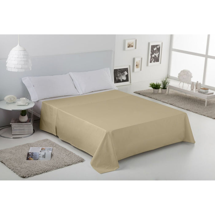 Alexandra House Living Beige Camel Top Sheet 220 x 270 cm