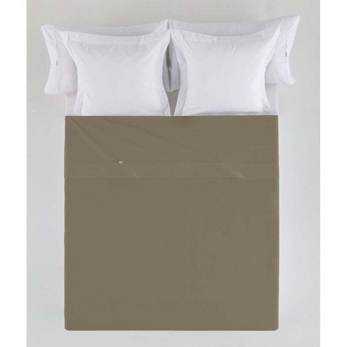 Alexandra House Living Light Brown Top Sheet 220 x 280 cm