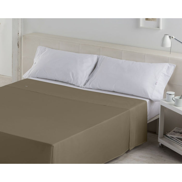 Alexandra House Living Light Brown Top Sheet 220 x 280 cm