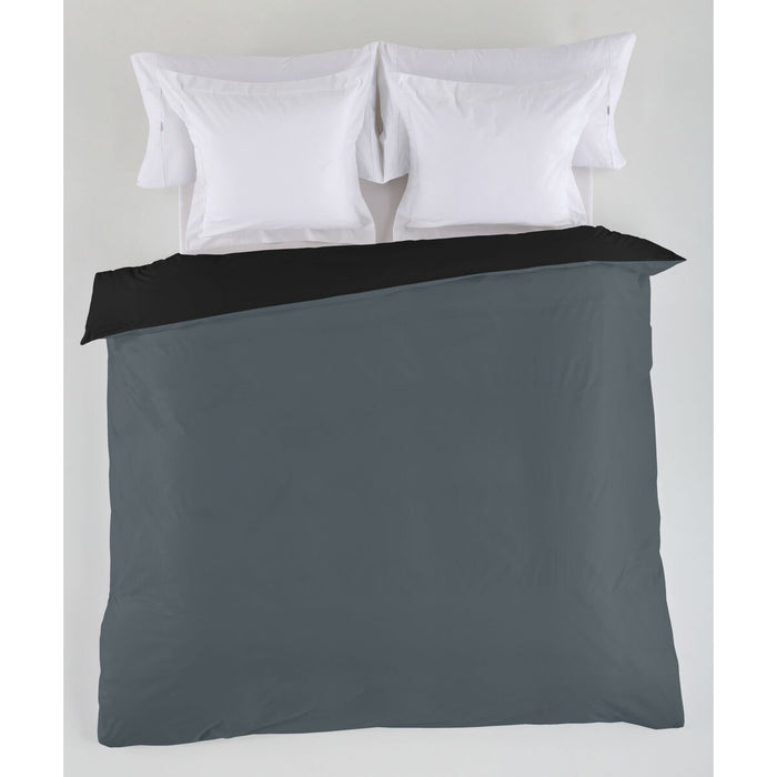 Funda Nórdica Alexandra House Living Gris 220 x 220 cm