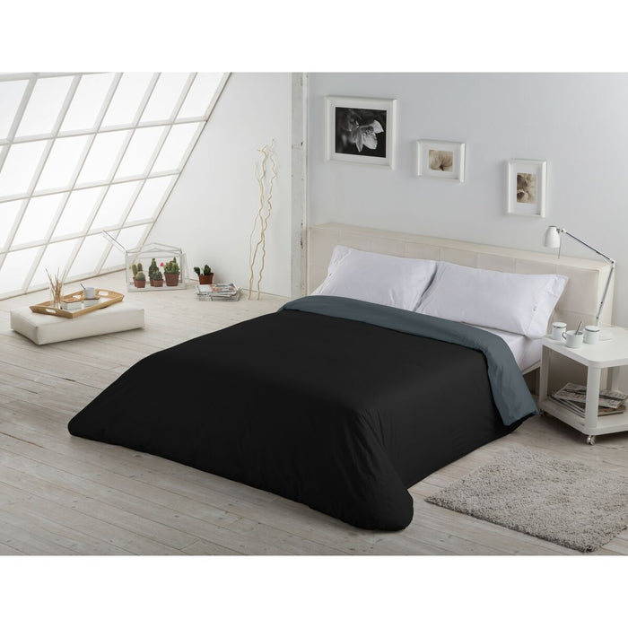 Funda Nórdica Alexandra House Living Gris 220 x 220 cm