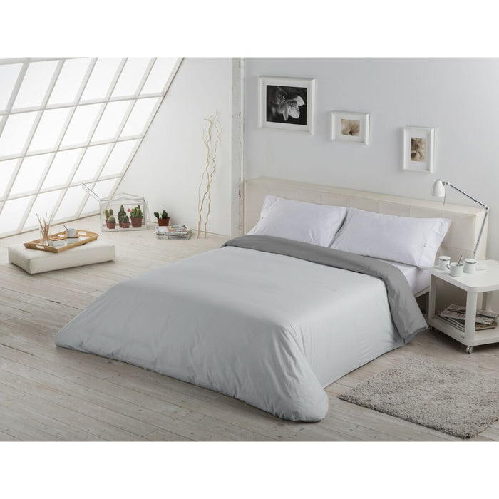 Funda Nórdica Alexandra House Living Gris Perla 240 x 220 cm