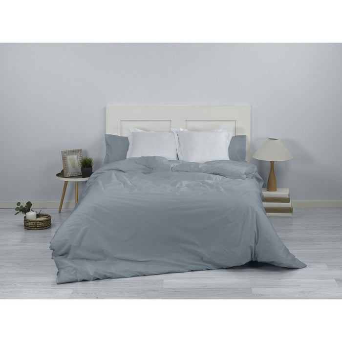 Funda Nórdica Alexandra House Living Acero Gris Acero 150 x 220 cm