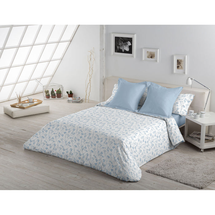 Alexandra House Living Paola Blue Duvet Cover Set, 180 cm Bed, 6 Pieces