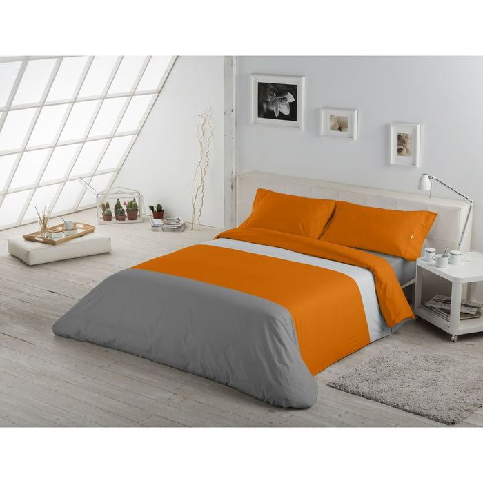 Funda Nórdica Alexandra House Living Gris Perla 220 x 220 cm