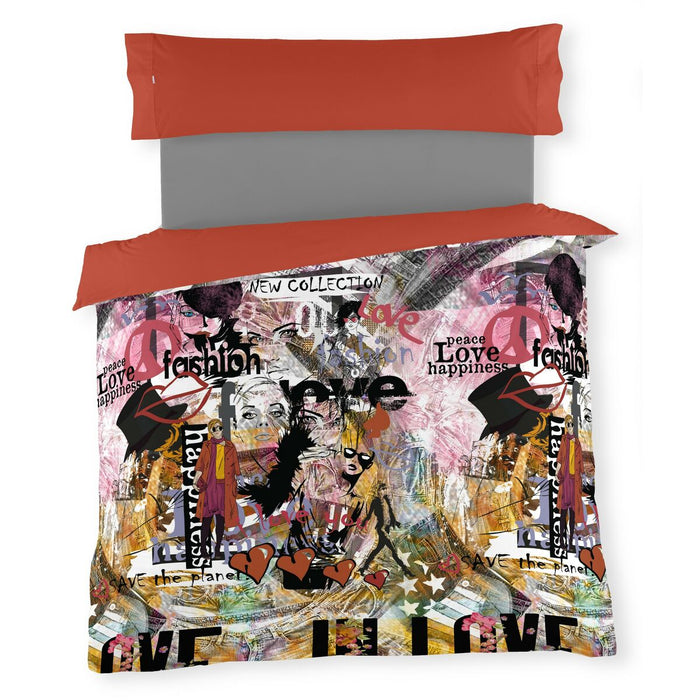 Alexandra House Living Jean Duvet Cover Set 105 Bed 3 Pieces