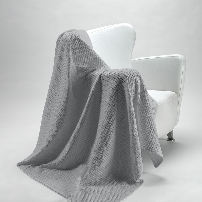 Alexandra House Living Banús Pearl Grey Blanket 140 x 190 cm