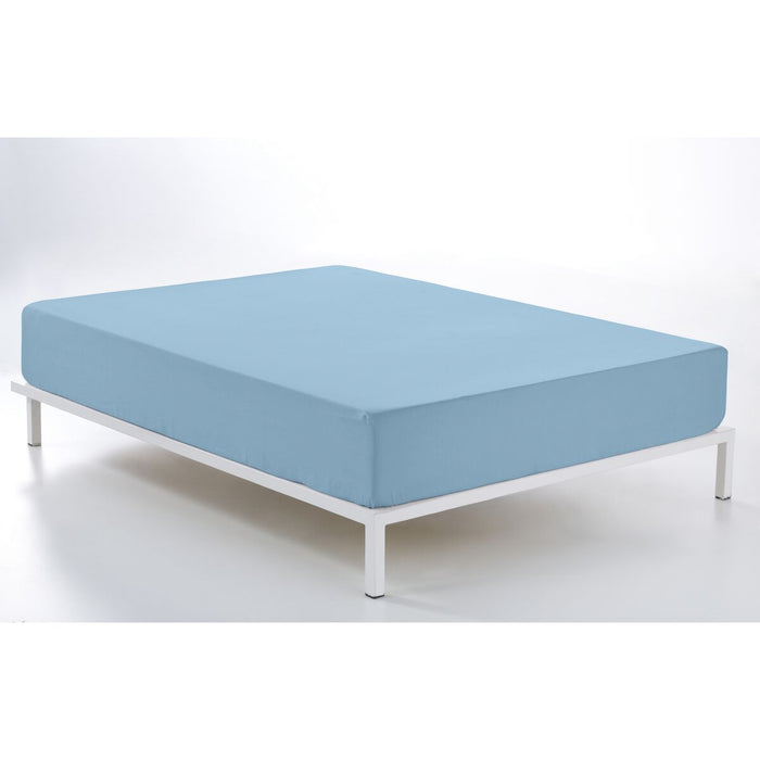 Alexandra House Living Fitted Sheet Light Blue 135/140 x 200 cm