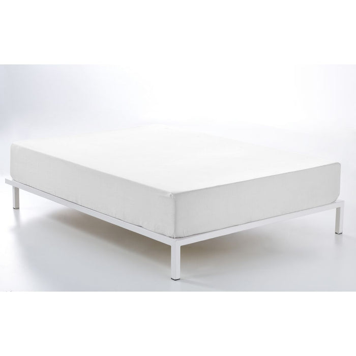 Alexandra House Living Fitted Sheet White 135/140 x 200 cm