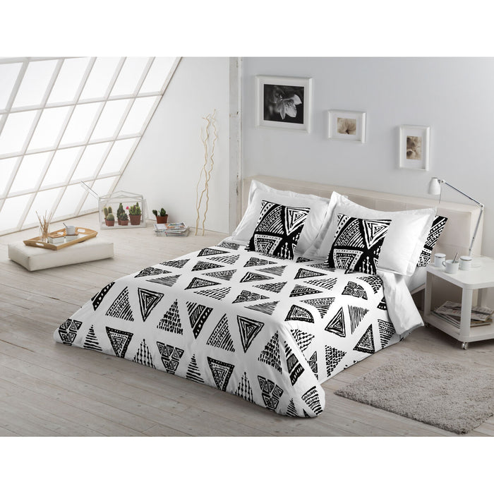 Funda Nórdica Alexandra House Living Yaqui Negro 200 x 200 cm