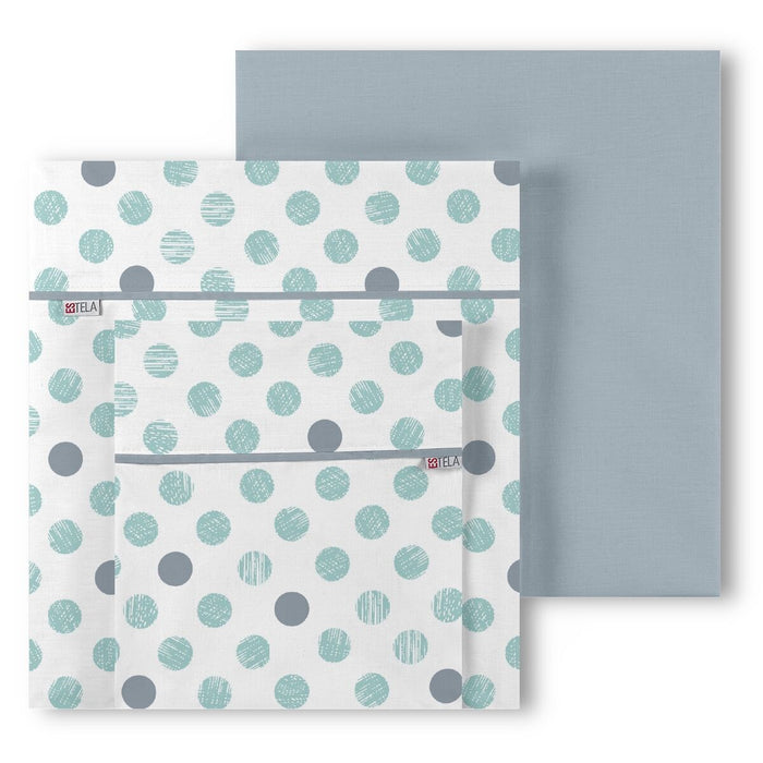 Juego de Sábanas Alexandra House Living Estelia Verde suave Cama de 160 4 Piezas