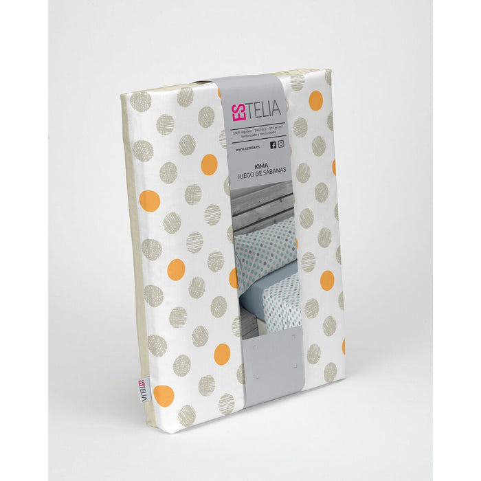 Juego de Sábanas Alexandra House Living Estelia Beige Cama de 150 3 Piezas