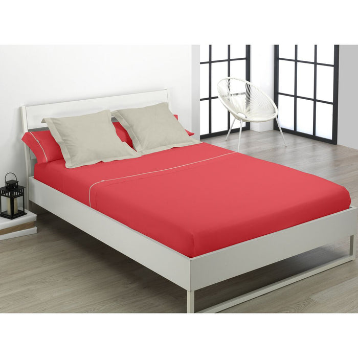 Alexandra House Living Red Sheet Set for 135/140 cm Bed
