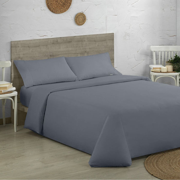 Alexandra House Living Qutun Dark Grey Duvet Cover Set 200 cm Bed 4 Pieces