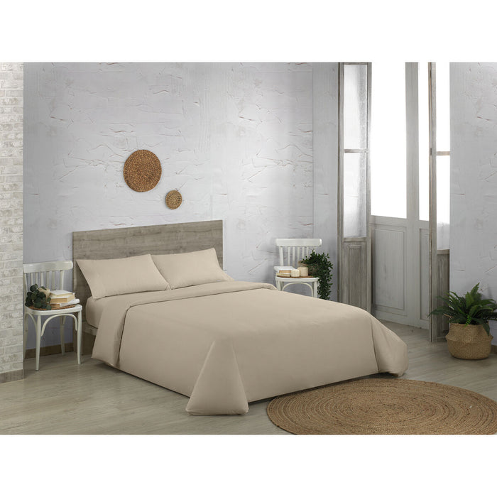 Alexandra House Living Qutun Taupe Duvet Cover Set 135/140 Bed 3 Pieces