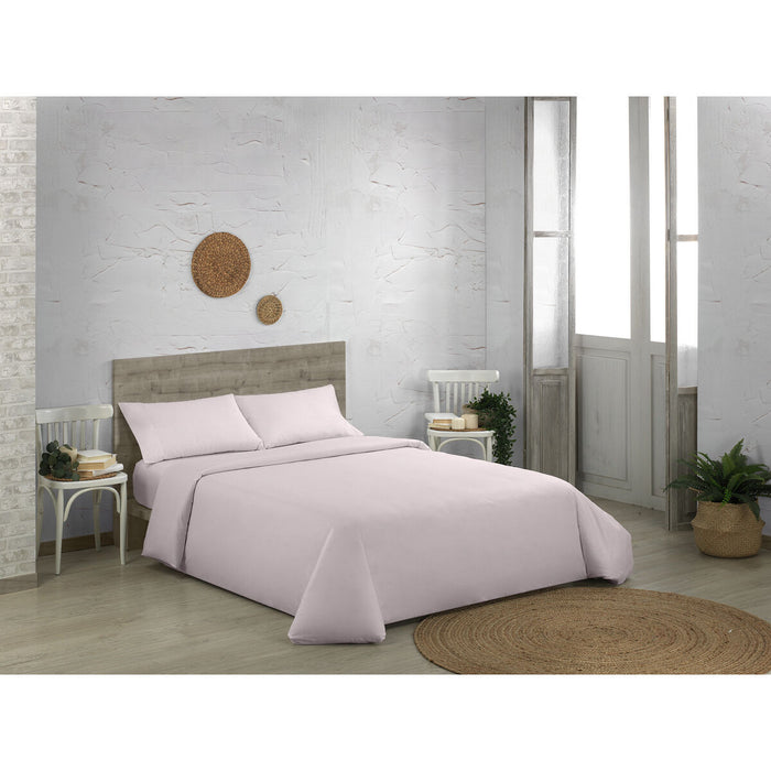 Alexandra House Living QUTUN Pink Duvet Cover Set, 3 Pieces, 105 cm Bed