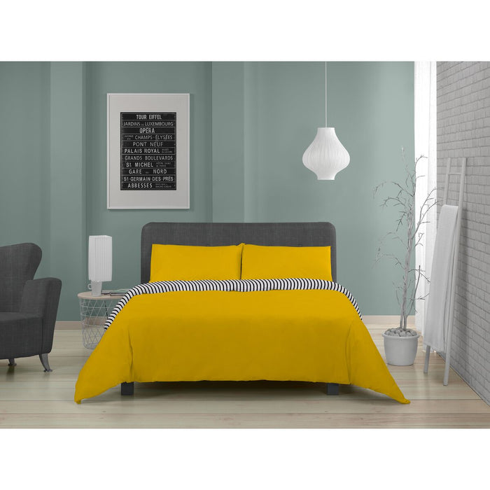 Alexandra House Living Mustard Duvet Cover 240 x 220 cm
