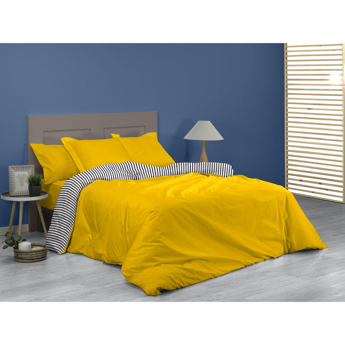 Alexandra House Living Mustard Duvet Cover 240 x 220 cm