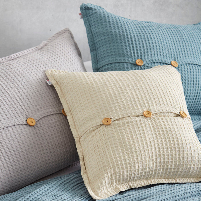 Funda de cojín Alexandra House Living Gris Perla 50 x 75 cm